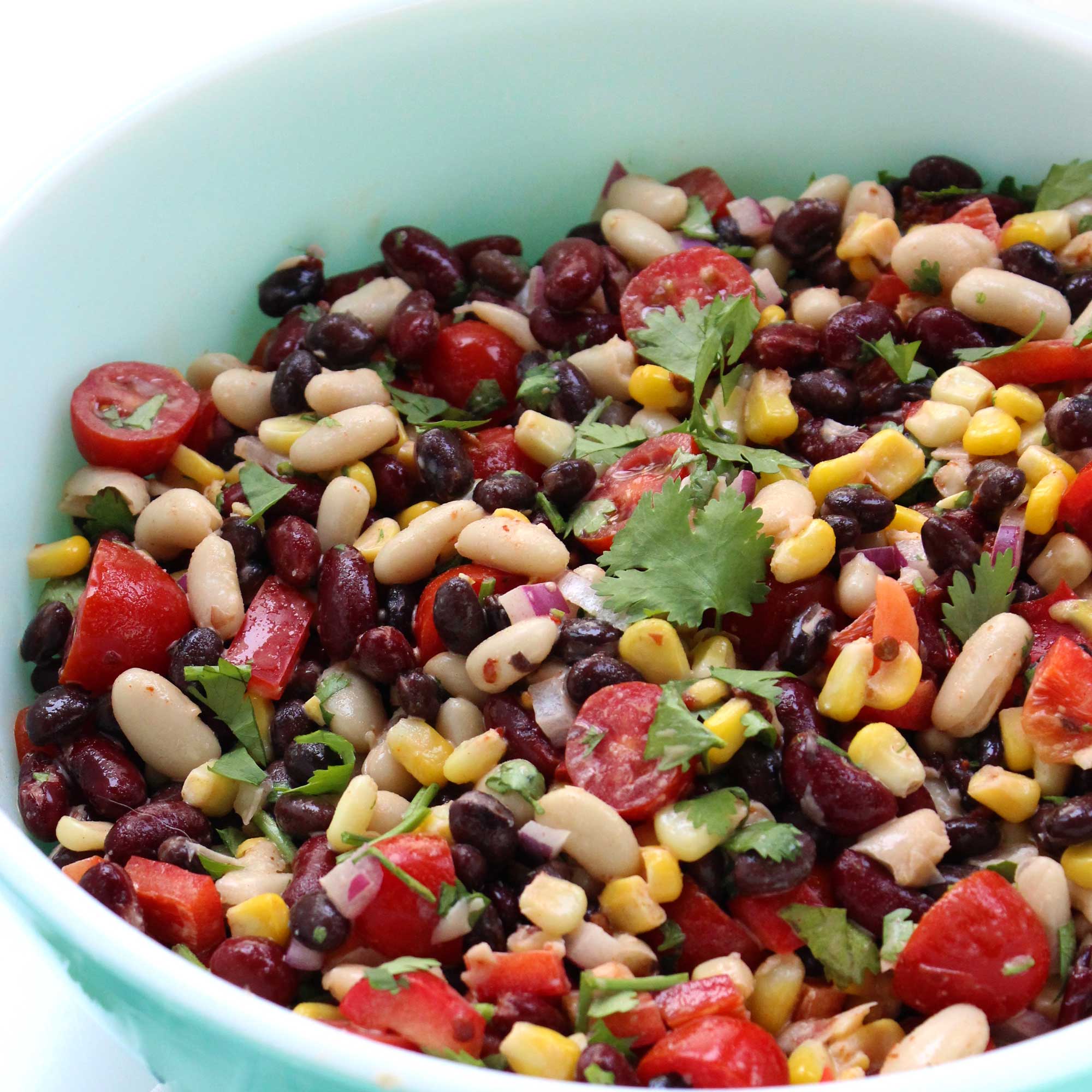 Creamy Chipotle Lime Bean Salad - Easy Vegan Meal Plan