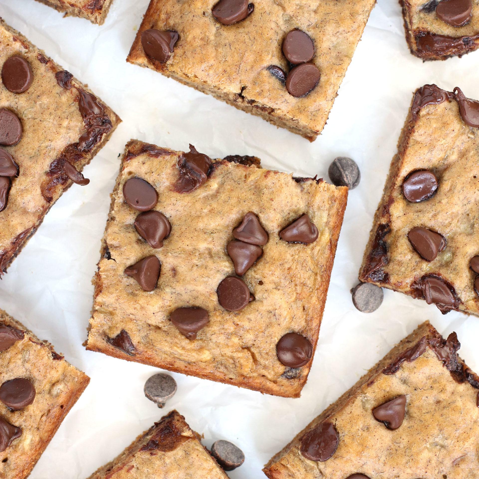 Vegan Chocolate Chip Banana Squares - Easy Vegan Meal Plan