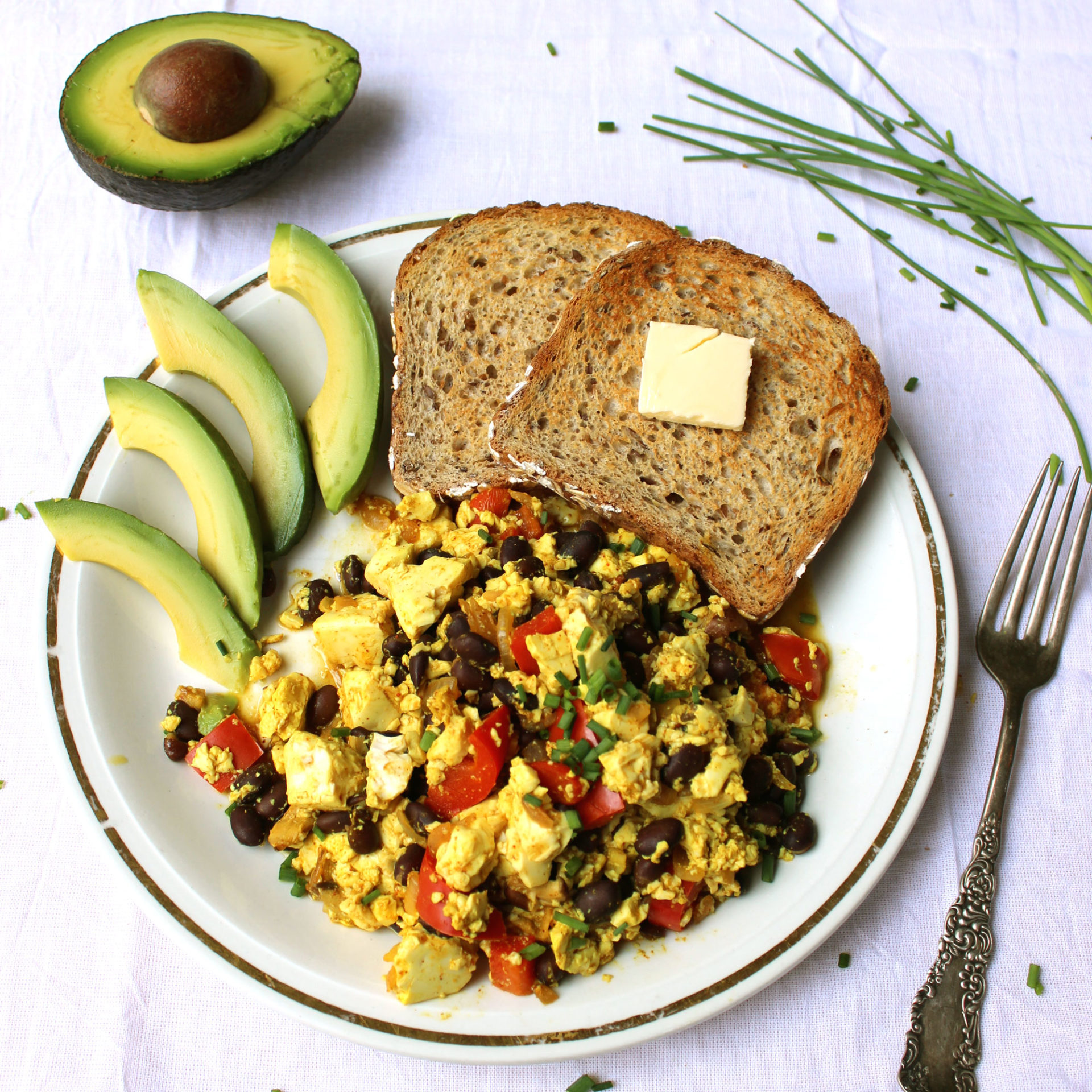 Hearty Tofu Scramble - Easy Vegan Meal Plan