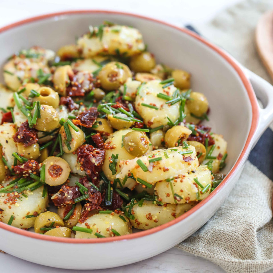 Sun-dried Tomato Potato Salad - Easy Vegan Meal Plan