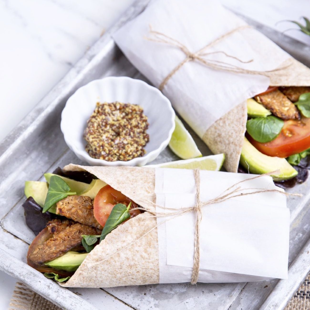 Vegan BLT Wrap - Easy Vegan Meal Plan