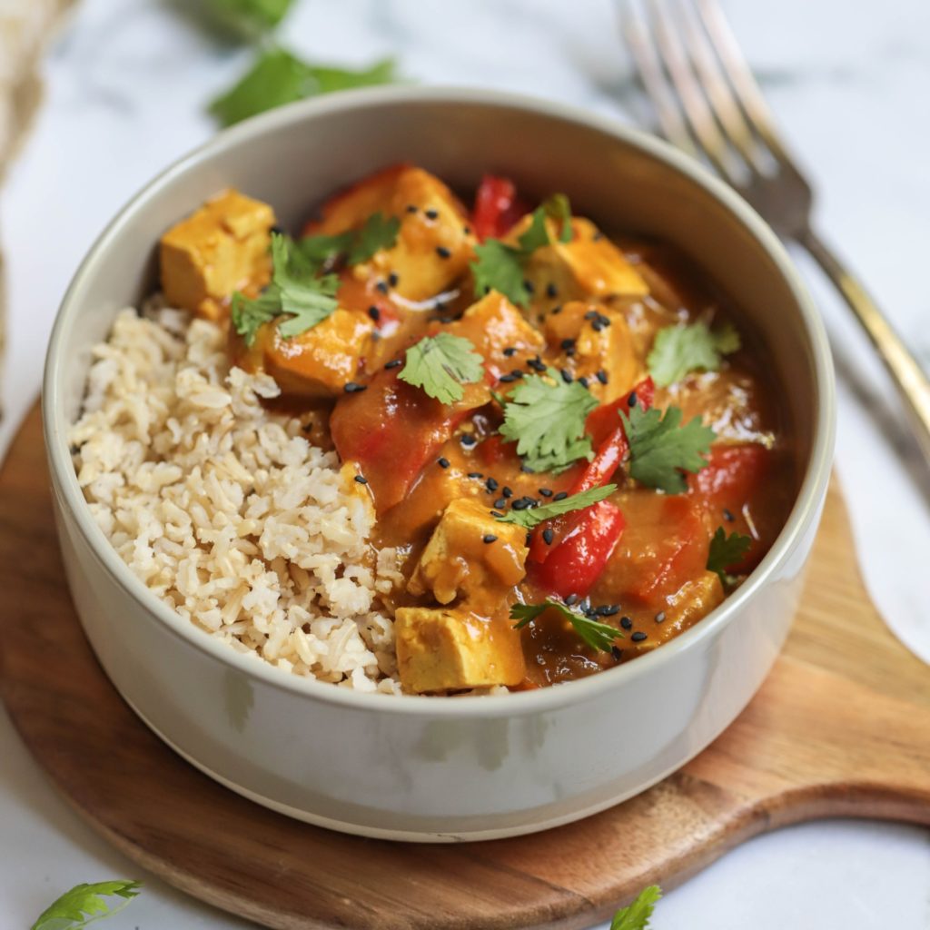 Mango Tofu Curry - Easy Vegan Meal Plan