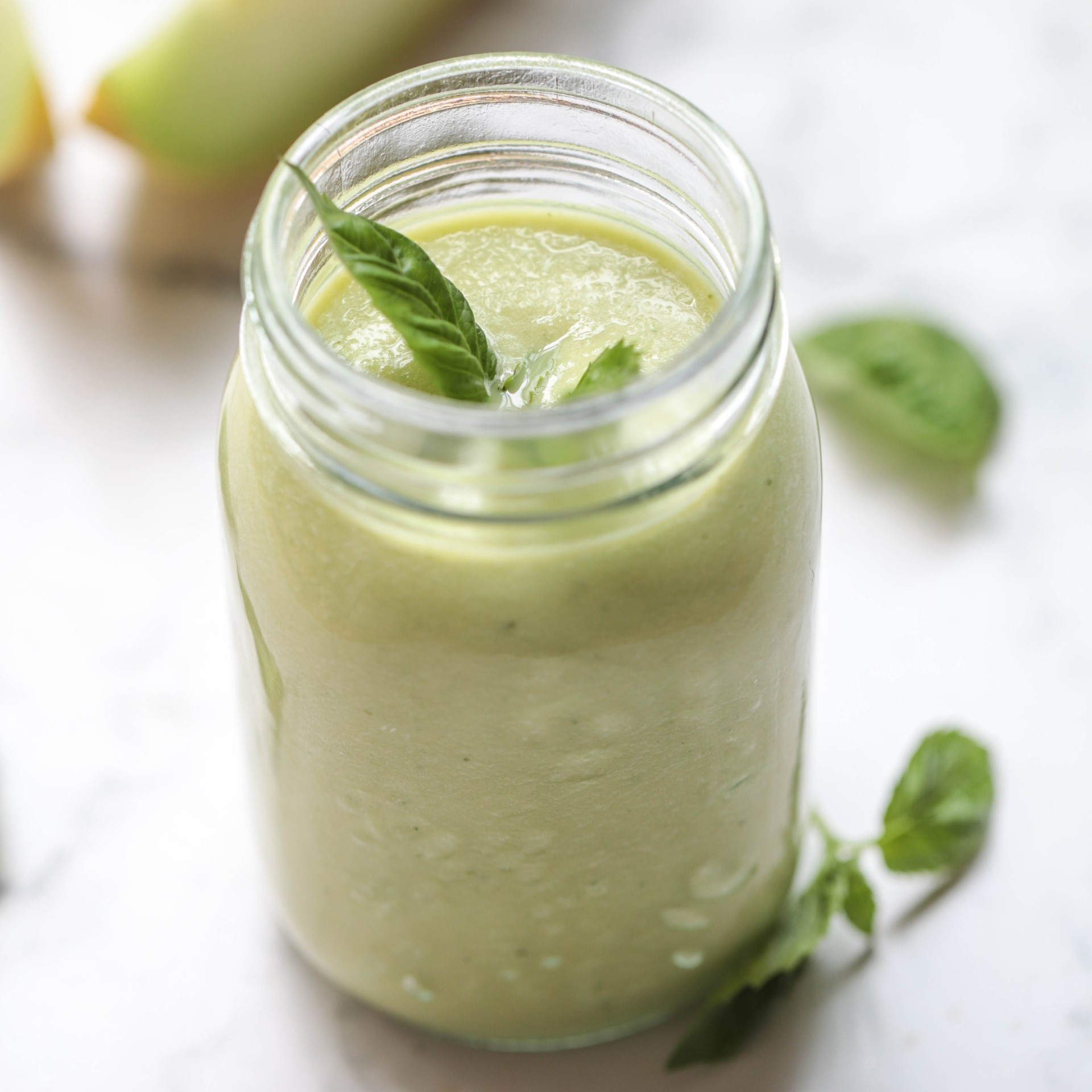 Refreshing Creamy Melon Smoothie (protein optional) - Easy Vegan Meal Plan