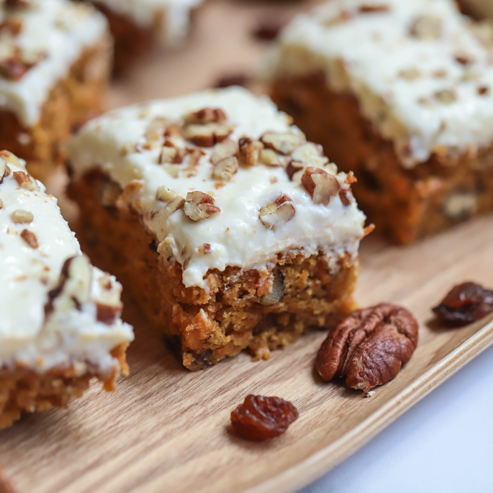 Vegan Carrot Cake Bars - Easy Vegan Meal Plan