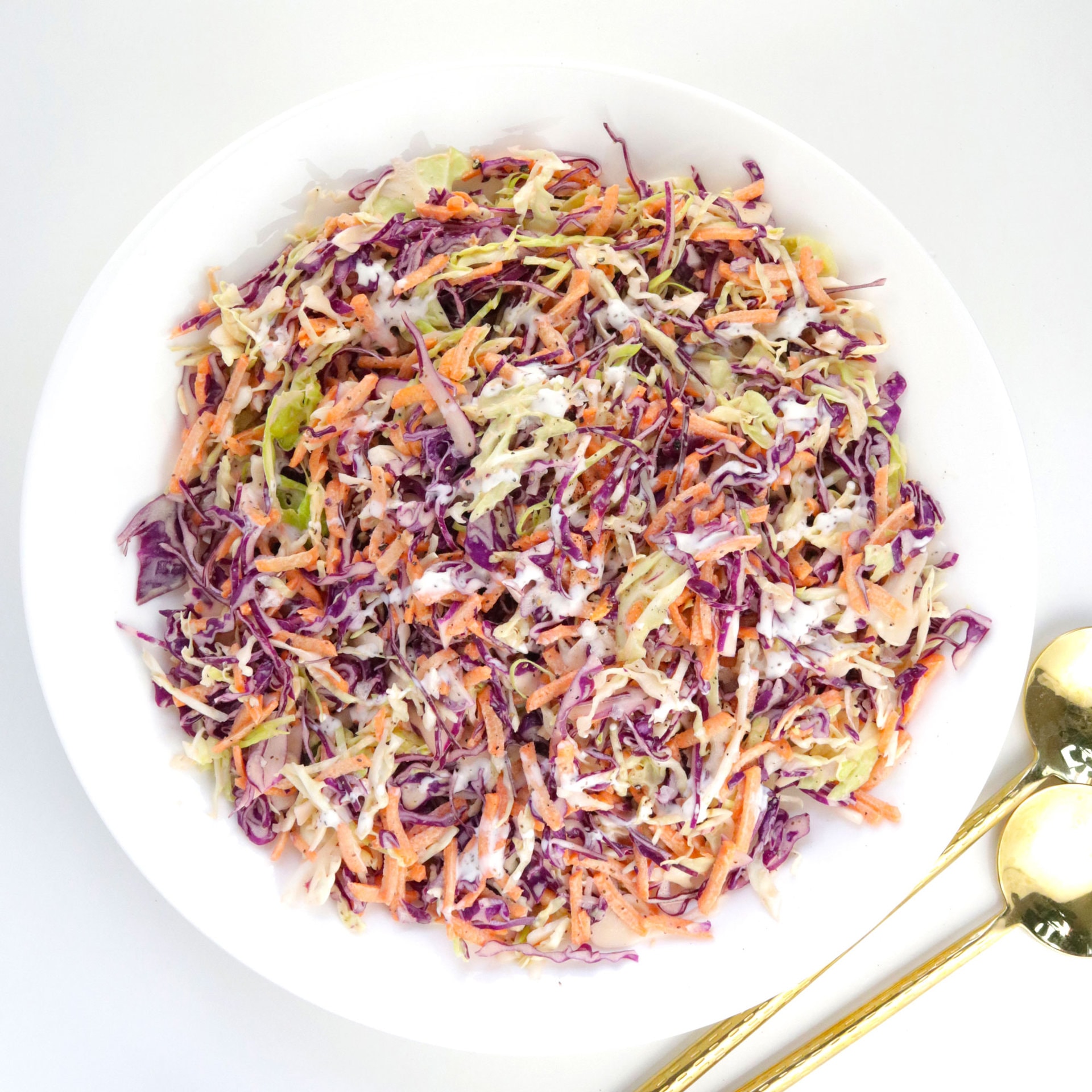 Super Easy Vegan Coleslaw - Easy Vegan Meal Plan